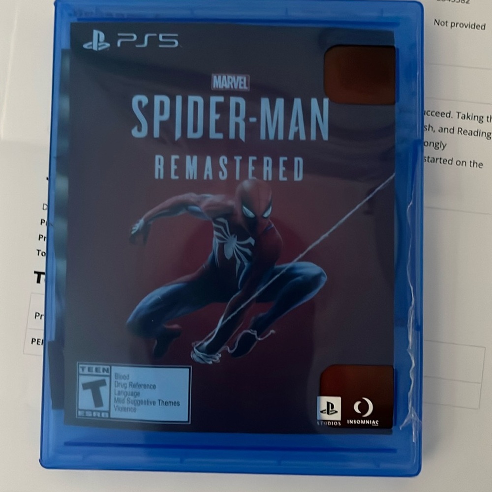 Spider-man video game for PS5! Brand new, used one time!